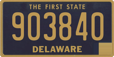 DE license plate 903840
