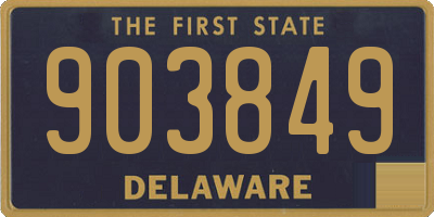 DE license plate 903849