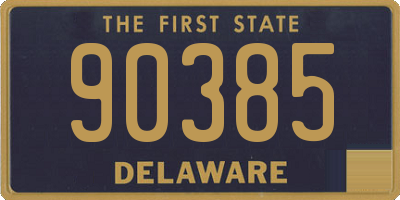 DE license plate 90385