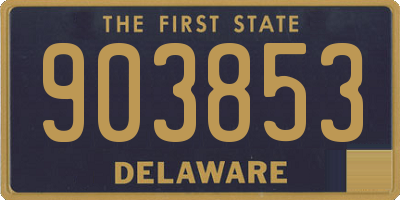 DE license plate 903853