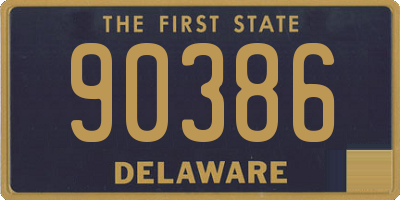 DE license plate 90386