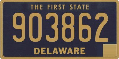 DE license plate 903862