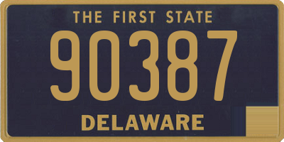 DE license plate 90387
