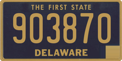 DE license plate 903870