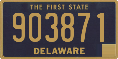 DE license plate 903871