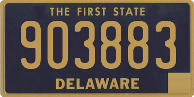 DE license plate 903883
