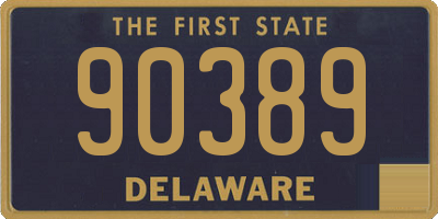 DE license plate 90389