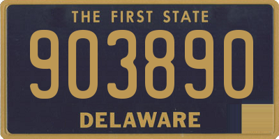 DE license plate 903890