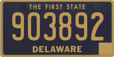 DE license plate 903892