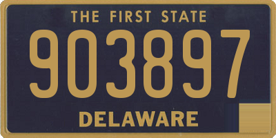DE license plate 903897