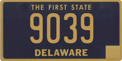 DE license plate 9039