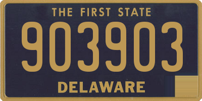 DE license plate 903903