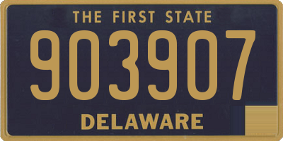 DE license plate 903907