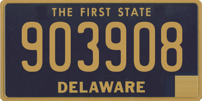 DE license plate 903908