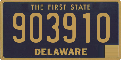 DE license plate 903910