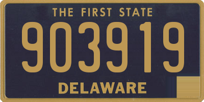 DE license plate 903919