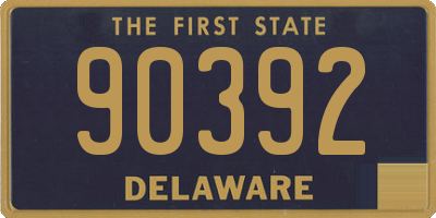 DE license plate 90392