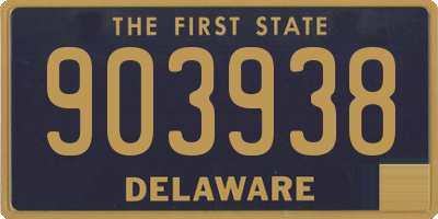 DE license plate 903938