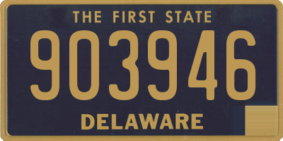 DE license plate 903946