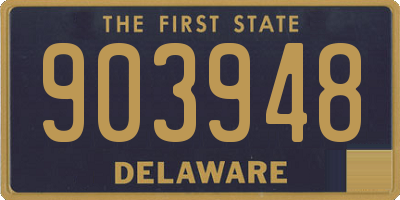 DE license plate 903948