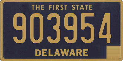 DE license plate 903954