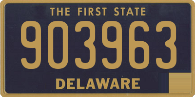 DE license plate 903963