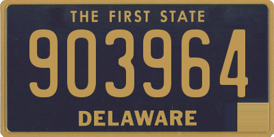 DE license plate 903964