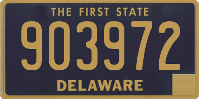 DE license plate 903972