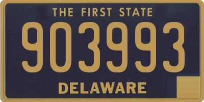 DE license plate 903993