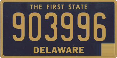DE license plate 903996
