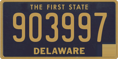 DE license plate 903997