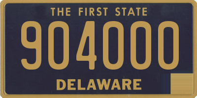 DE license plate 904000