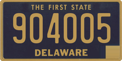DE license plate 904005