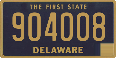 DE license plate 904008