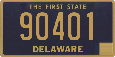 DE license plate 90401