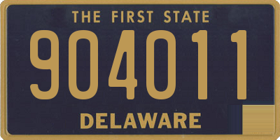 DE license plate 904011