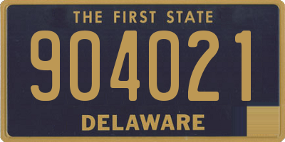 DE license plate 904021