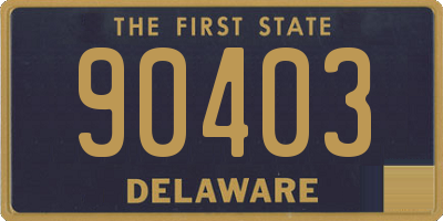 DE license plate 90403