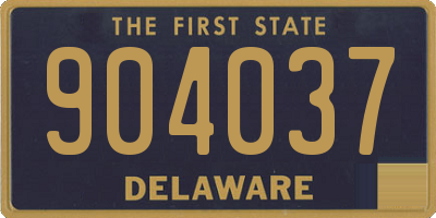 DE license plate 904037
