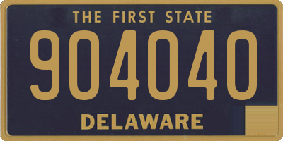 DE license plate 904040