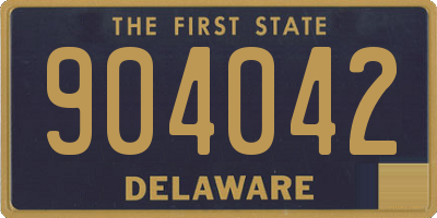 DE license plate 904042