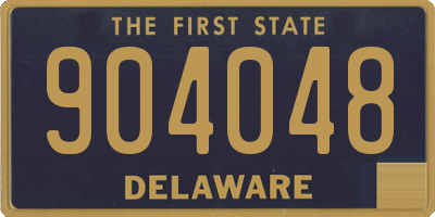 DE license plate 904048