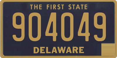 DE license plate 904049