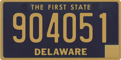 DE license plate 904051