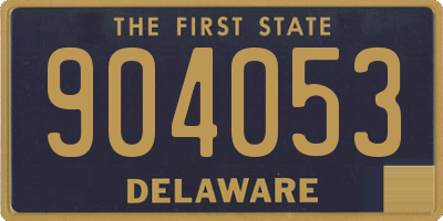 DE license plate 904053
