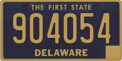 DE license plate 904054