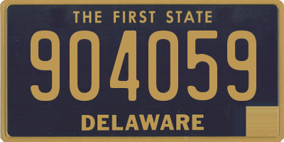 DE license plate 904059