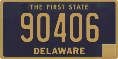 DE license plate 90406
