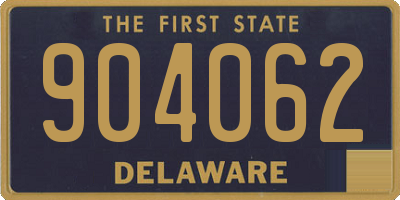 DE license plate 904062