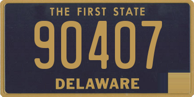 DE license plate 90407